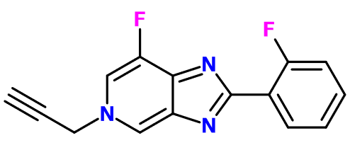 (image for) MC080125 2-(2-Fluorophenyl)-7-fluoro-5-(prop-2-yn-1-yl)-5H-imidazo[4,5-c]pyridine